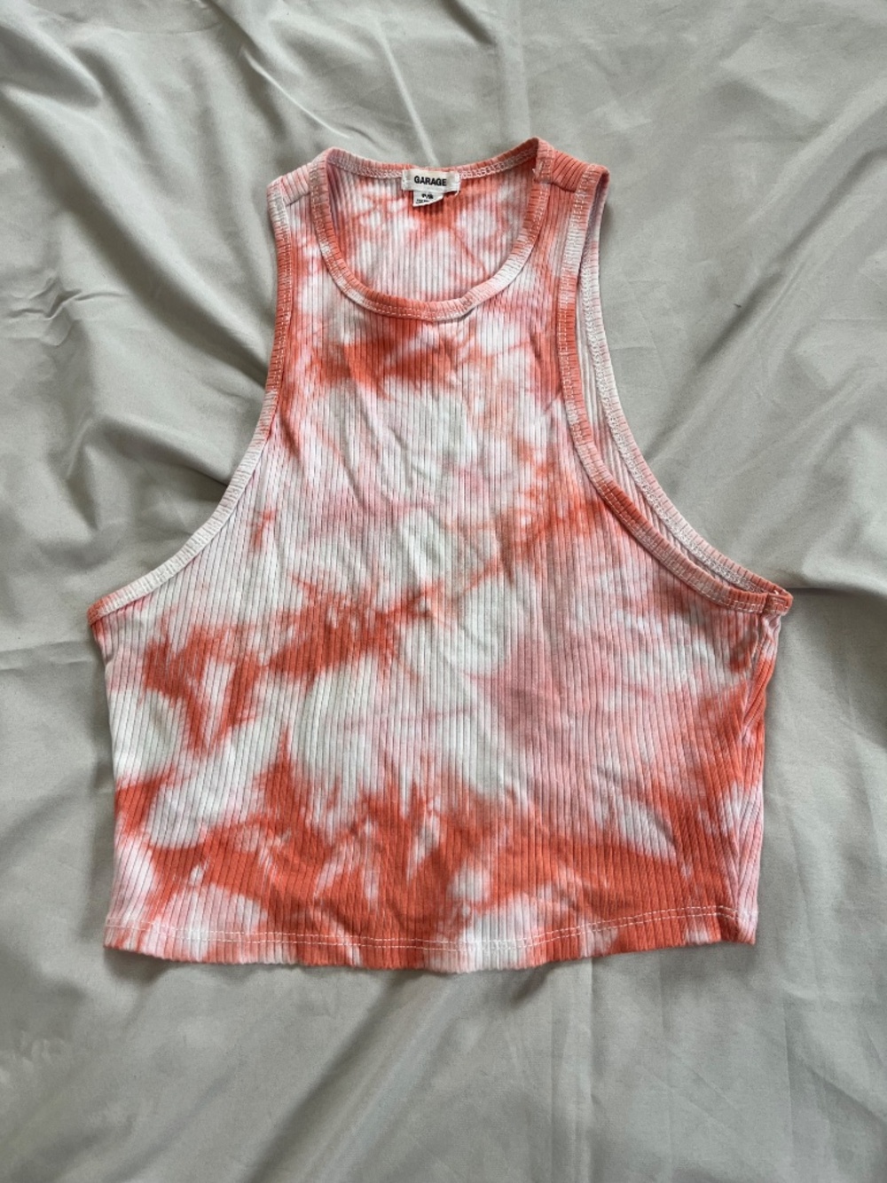 Garage tie dyed cropped tank top - Picture 2 of 3